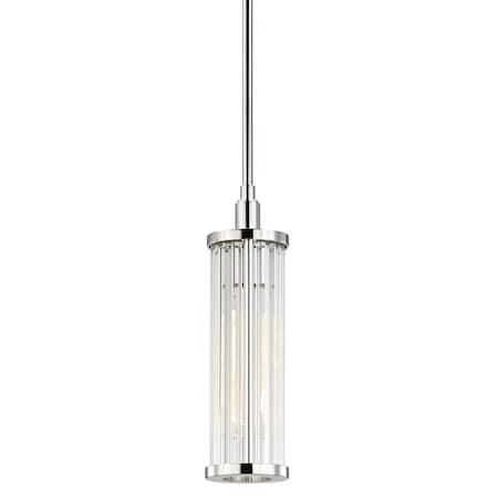 Hudson Valley Lighting Marley 1 Light Pendant 4 In. Polished Nickel 9120-PN