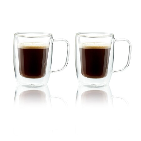 Henckels Cafe Roma 2-pc Double-Wall Glassware 4.5oz. Double Espresso Mug Set 1021895