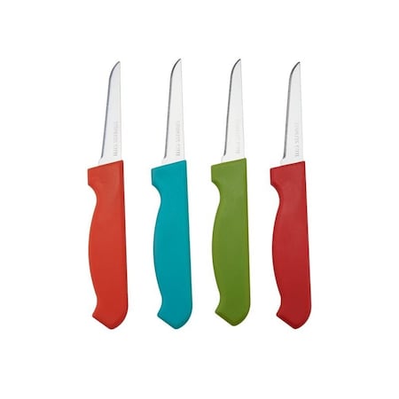 Farberware Paring Knife Set, 4-Piece, Plastic/Stainless Steel, Assorted 5215732