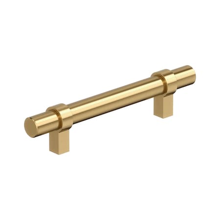 Amerock Central 3-3/4 inch (96mm) Center-to-Center Champagne Bronze Cabinet Pull, 10PK 10VMP37161CZ