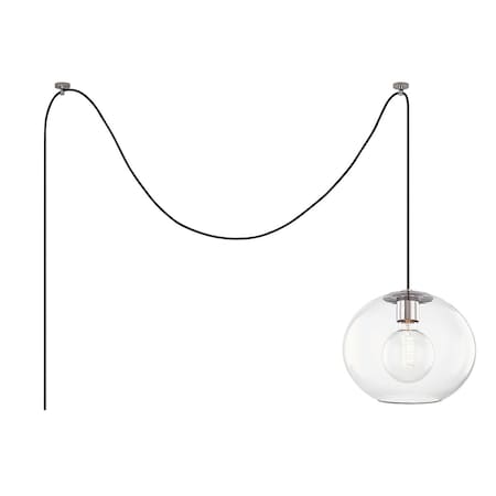 Mitzi Margot 1 Light Pendant 40 In. Polished Nickel HL270701L-PN