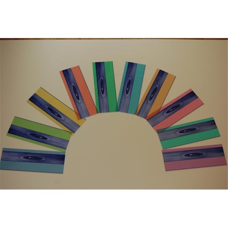 Paperperfect Eye Level Reading Rulers, 5 most popular colors, 10PK PA2548827