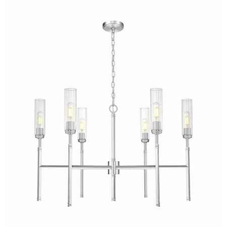 Z-Lite Esme Brushed Nickel 6 Light Chandelier 3047-6BN