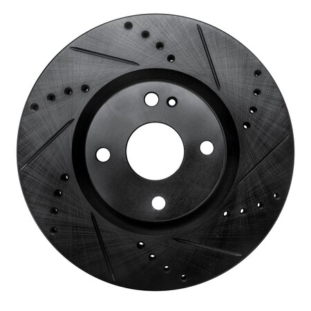 Dynamic Friction Co DFC Brake Rotor - Drilled and Slotted - Black 633-80074R