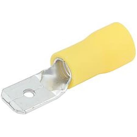 Allstar Performance 12-10 Gauge Insulated Male Blade Terminal, Yellow, 20PK ALL76057