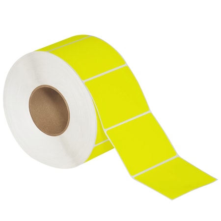 Tape Logic 4 x 3in Fluorescent Yellow Thermal Transfer Labels, 4PK THL146YW