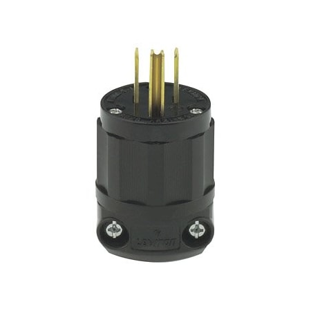 Leviton Industrial Grade Plug 15 Amp, 125 Volt 5266-CB