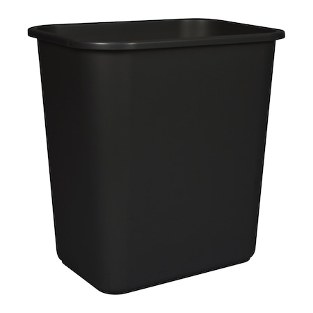Storex 7 Gallon Waste Basket, Black 00710U06C