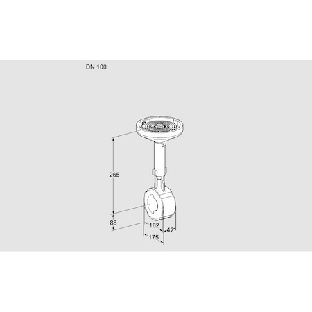 Honeywell Kromschroder VLV, BFLY, DN100 FLG, AIR/GAS KROMSCHRODERB KS88300165