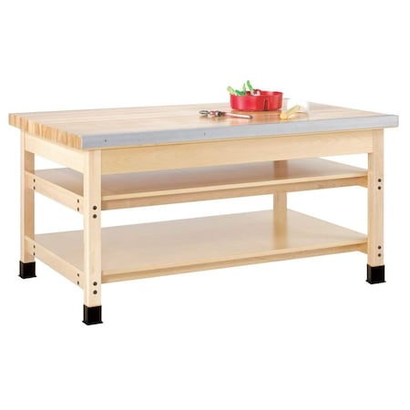 Diversified Spaces Sheet Metal Bench, 60" W, 31-1/4" Height SMB-540