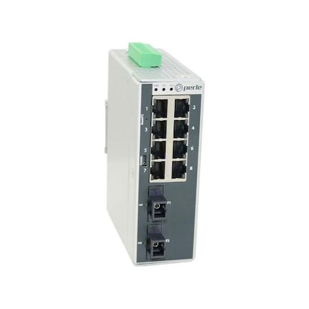 Perle IDS-710-C2MD210-port Gigabit DIN Rail Switches with fixed fiber 07017570
