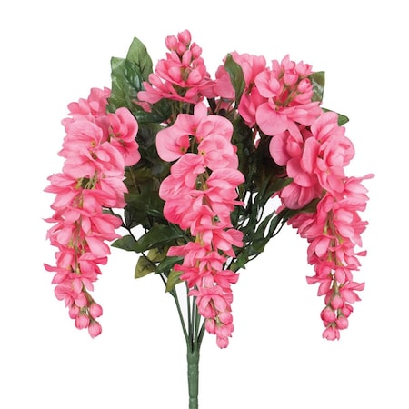 Vickerman 19 in. Wistera Bush, Pink FQ172702
