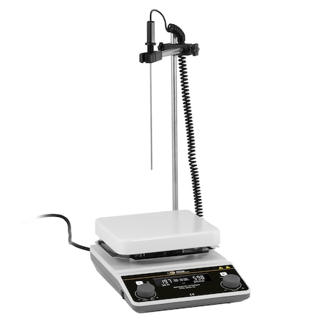 Pce Instruments Magnetic stirrer, 100-2000 rpm with 20 L capacity and hotplate heating to 662 deg. F PCE-MSR 45