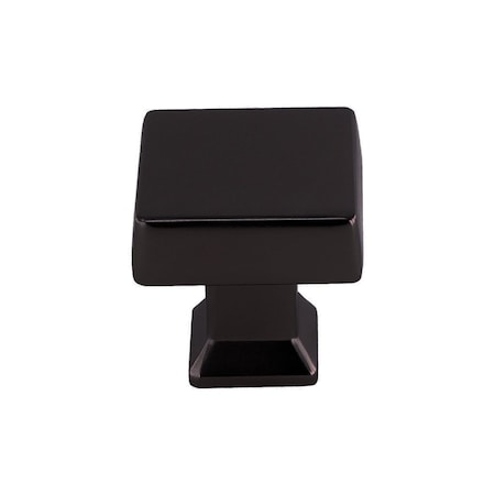 Pride Industrial 1-1/4in Square Colorado Cabinet Knob Matte Black Finish K94723BK