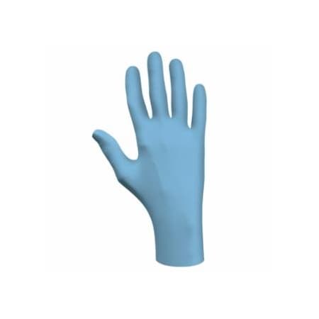 Showa 8005 Series Disposable Nitrile Gloves, Powder Free, 8 mil, X-Large, Blue 845-8005PFXL