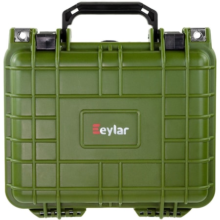 Eylar 10.62in Gear, Equipment, Hard Camera Case Waterproof with Foam Green SA00023-GRN