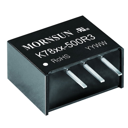 Mornsun DC/DC Regulated Power Supply Module, 1 Output, 6W, Hybrid K7812-500R3