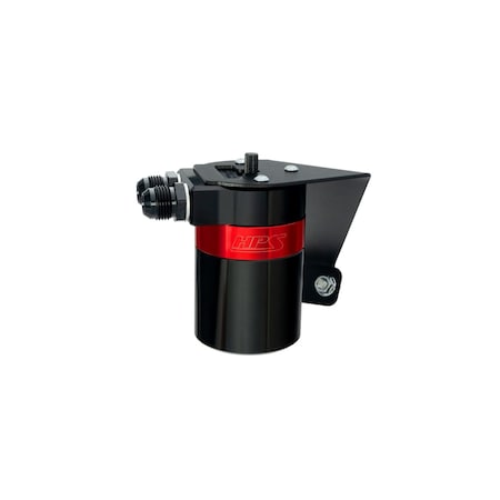 Hps Performance Billet Aluminum Oil Catch Can Kit, Red,  860-030