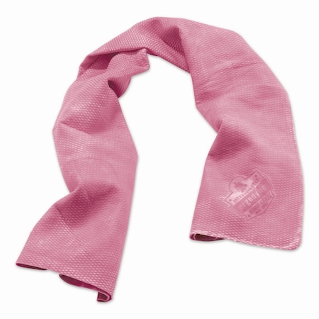 Ergodyne Chill-Its 6602 Evaporative PVA Cooling Towel, 29.5 x 13, One Size Fits Most, PVA, Pink 12442