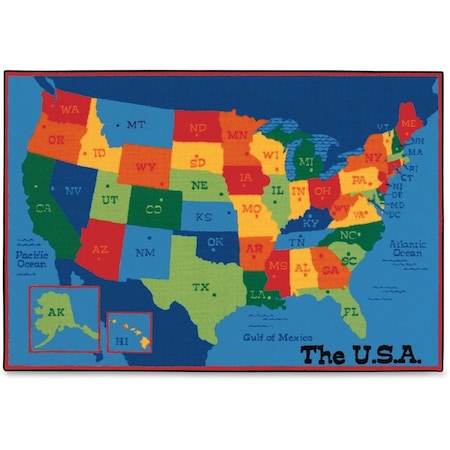 Carpets For Kids 96.95 Kids Value Rug - USA Map 96.95