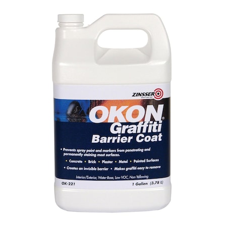 Zinsser Anti-Graffiti Coat, Water Base, Clear, 1G OK221