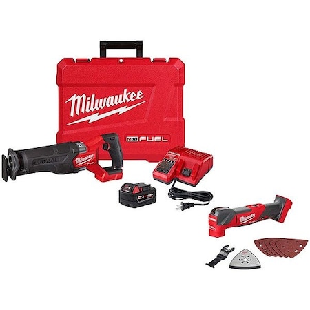 Milwaukee Tool M18 FUEL SAWZALL Kit+M18 FUEL Multi-Tool 2821-21, 2836-20