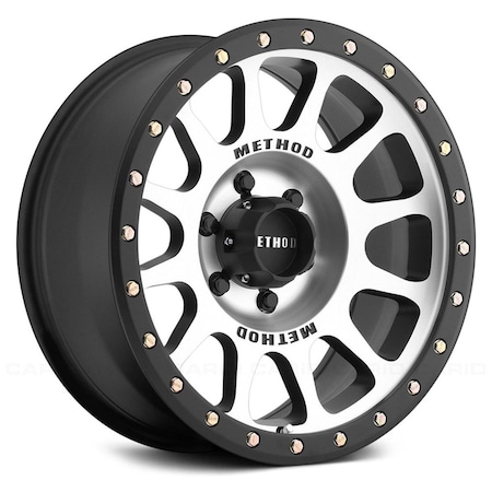 Water World 18 x 9 in. 305 NV Matte Black with Machined Face Wheels WA3632023