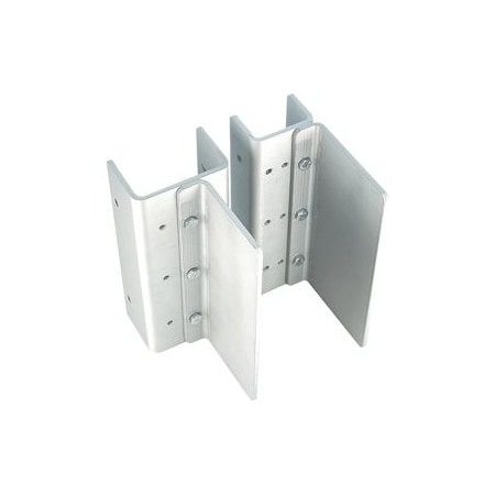 Hanchett Entry Systems Sliding Gate, Flex-Mount Kit, 3in Round Post, 1in Separation, Zinc-Plated Steel FMK-SL