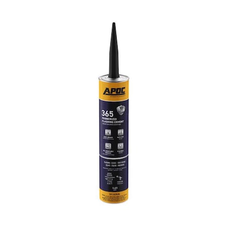 Black Jack APOC Eterna-Flash Gloss Black Rubber Roof & Flashing Cement 10.1 oz AP-3659