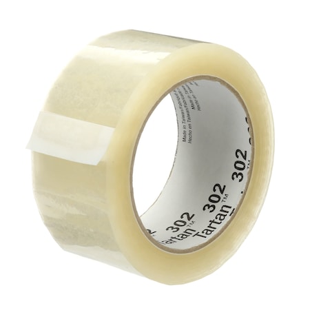 3M Packing Tape, 1.6 mil Thick, 2.8 in W x 109.4 yd L, 3 in Core Dia., Clear, 24 PK 302