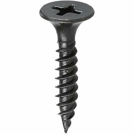 Dottie Drywall Screw, #6 x 1-1/4 in, Carbon Steel, Flat Head Phillips Drive, 500 PK DWT6114