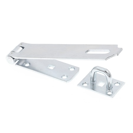 Prime-Line Door and Gate Extra Heavy Duty Safety Hasp Hinge Latch with Fixed Staple 8 inch Zinc Plated U 117250