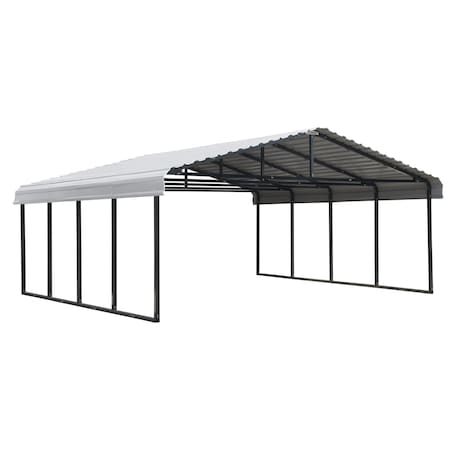 Arrow 20 x 20 x 7 ft Eggshell Carport CPH202007
