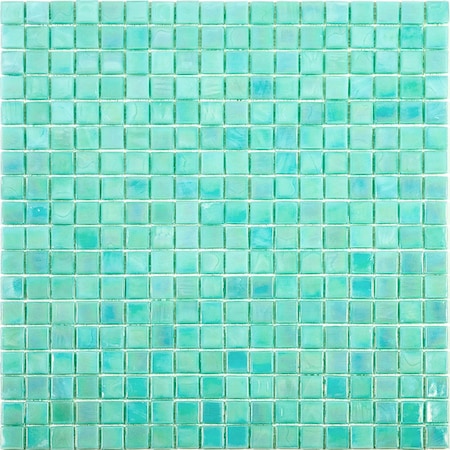 Apollo Tile Skosh 11.6inx11.6in Glossy Winter Green Glass Mosaic Wall and Floor Tile 18.69 sqft/case, 20PK APLNB88GN427A