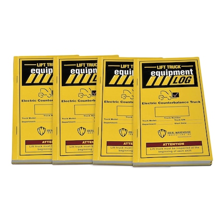 Ideal Warehouse Innovations Replacement Checklist Book, 1" W, PK4 70-1065-1-CP