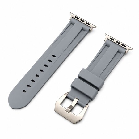 Elegani Rubber Watch Replacement Band Compatible with Apple Watch 49mm, Gray RST-GRY-49mm