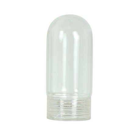 Satco Tubular Clear Glass With Threads 2.5mm Thickness 500C 2-1/4in Height 1in Diameter 80/1591