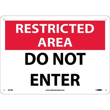 Nmc Restricted Area Do Not Enter Sign, RA7RB RA7RB