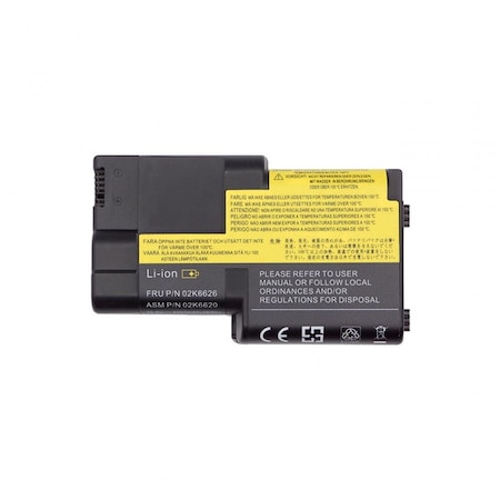 Premium Power Products Li-Ion Battery IBM TPad T/T20 series. Part numbers: 02K6 for IBM ThinkPad T20 02K6649