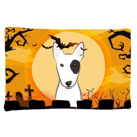 Carolines Treasures Halloween Bull Terrier Fabric Standard Pillowcase BB1767PILLOWCASE