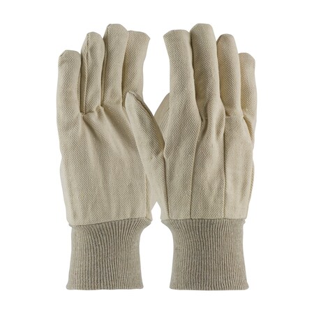 Pip Premium Grade Cotton Canvas Single Palm Glove, Knit Wrist, 12PK 90-910