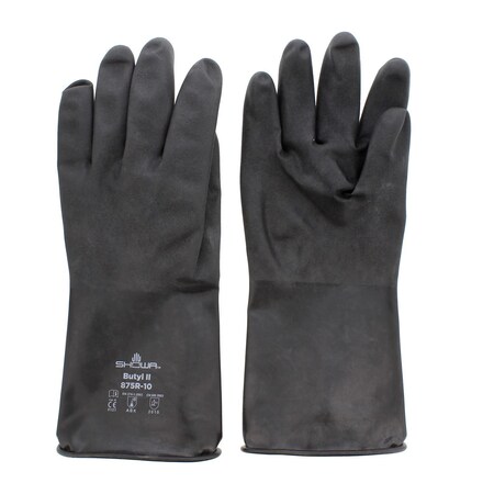 Showa Showa 875R Large Unlined Chemical Resistant Gloves, 10, PR 875R-10