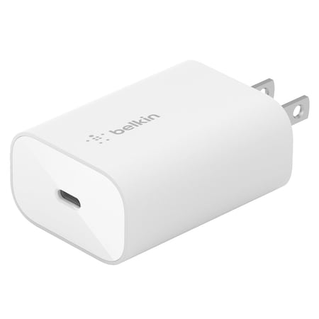 Belkin Boost Charge 25w Usb C Pd Pps Wall Charger, White WCA004DQWH