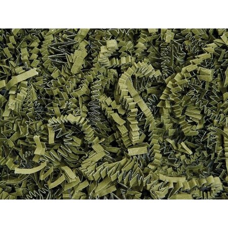 Nashville Wraps Olive Crinkle Cut Paper Shred, 8 oz Bag ZF08OL