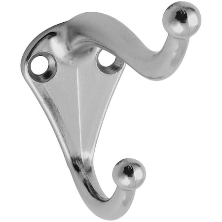 National Hardware Nickel Coat & Hat Hook, 2PK N192-781