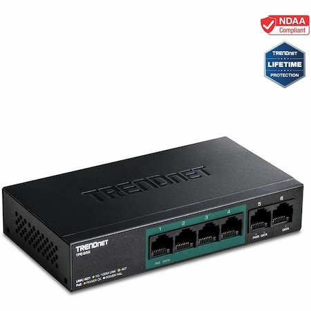 Trendnet 5-port 10/100Mbps PoE Switch 31W TPE-S50