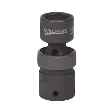 Williams 1/2" Drive Impact Socket Black Industrial, Universal 1/2" D, 6Pt, 13mm JHW37813