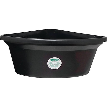 Fortex Fortiflex Corner Feeder, 24 qt Volume, Rubber Polymer, Black CF24BX