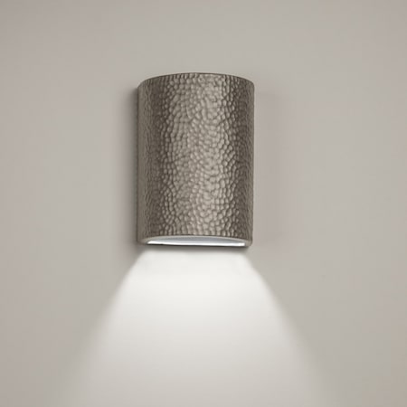 Luxury Lighting Hammerman 8.5 in Ceramic Outdoor Wall Light, Rubbed Pewter Paint Finish, 2PK (2) HM100-APew-ud-7
