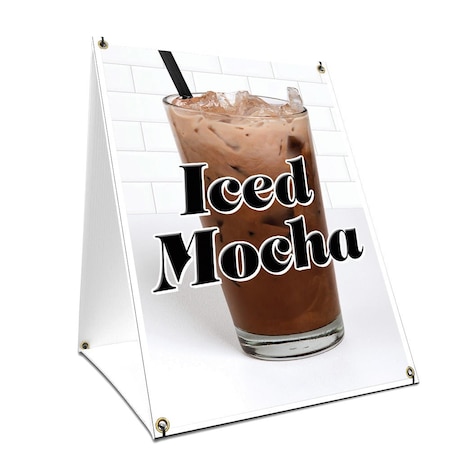 Signmission Iced Mocha, 24 Inch x 18 Inch A-frame Yard Sign, Plastic Sign SBC-1824-Iced Mocha